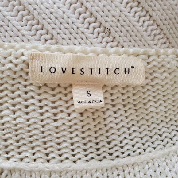 Lovestitch Sera Striped Knit Pullover sz Sm - Picture 9 of 11